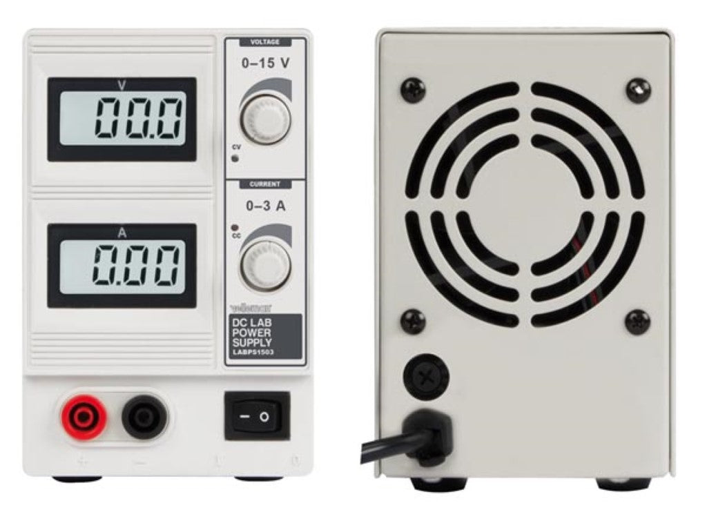 LINEAR POWER LP150【希少品】 Velleman DC Lab Power Supply 0-15 VDC / 0-3 A Max with Dual LCD