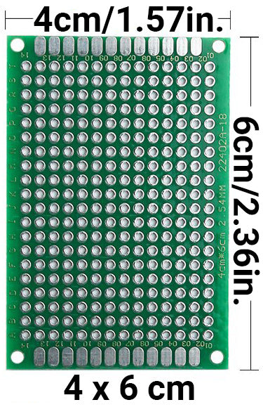 10PCS 4x6cm PCB Universal Prototype Matrix Double Sided