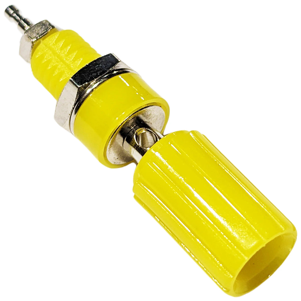Yellow 5Way Binding Post, Insulated, Accepts Banana Plug or Spade Lug