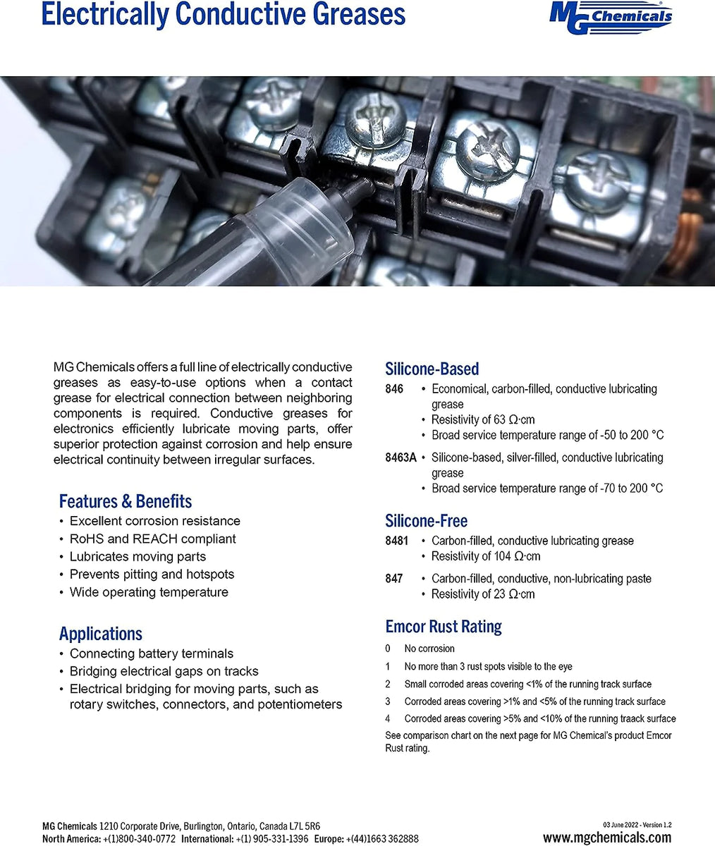 MG Chemicals Silver Conductive Grease, Maximum Thermal Conductivity, 5