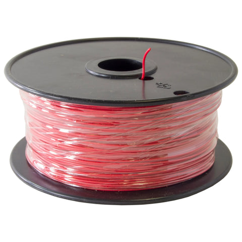 Red 1000 Feet, UL 1007/1569, 24 Gauge Solid Hook Up Wire (Tinned Copper), 300V Rating, 80ºC Temperature Rating