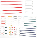 70 Piece Jumper Wire Kit for Breadboarding, Assorted Lengths and Colors in Plastic Storage Case