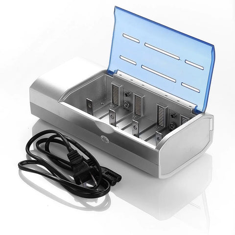Universal Battery Charger for C D AA AAA 9V Ni-MH Ni-CD Rechargeable Batteries with Discharge Function
