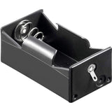 Single D Battery Holder with Solder Lugs, Plastic (2.70" x 1.45 x 1.22")