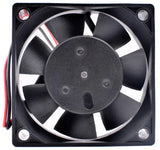 Small 12V DC Brushless Fan 60 x 60 x 20mm, 2 Wire, 31.21 CFM, Ball Bearing (DFD0612L)
