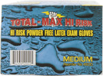 Total Max Hi-Risk Powder-Free Latex Gloves – 15 Mil Box of 50 (Medium)