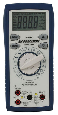 BK Precision Auto Ranging True RMS Tool Kit Digital Multimeter, Model 2709B