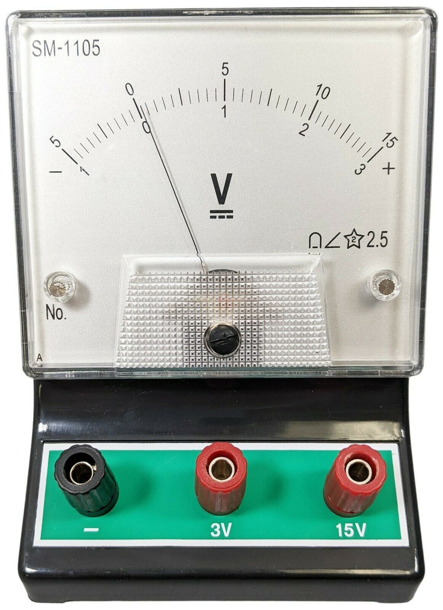 RSR Analog Voltmeter for Measuring DC Voltage in a DC Circuit –1 to +3 –  Electronix Express