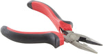 Mini Long Nose Pliers with Serrated Jaws and Side Cutter, Cushion Grip Handle, 4.75-Inch Overall Length