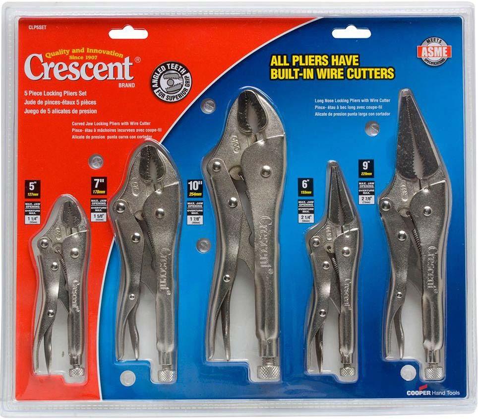 Crescent Locking Plier Sets 5 piece Electronix Express