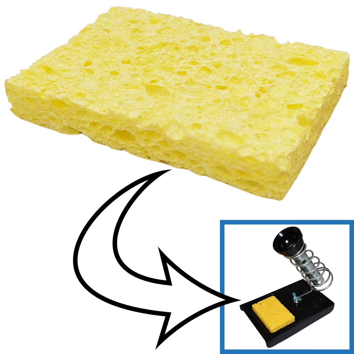 Soldering Iron Tip Cleaning Sponge for 060842 Electronix Express