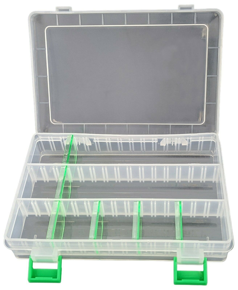 コンテナボックス Small Parts Polypropylene Storage Box with 6 Removable Dividers, 8