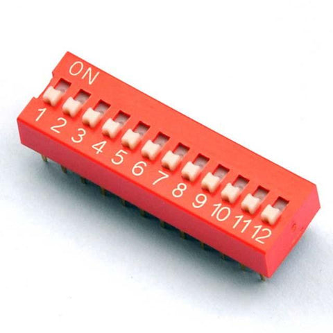 DIP Switch 12 Switches 24-Pin 