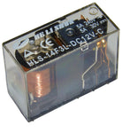 12V 5A Single Contact Relay DIP, 270 Ohms Coil Resistance, Clear, HLS-14F3L-DC12V-C