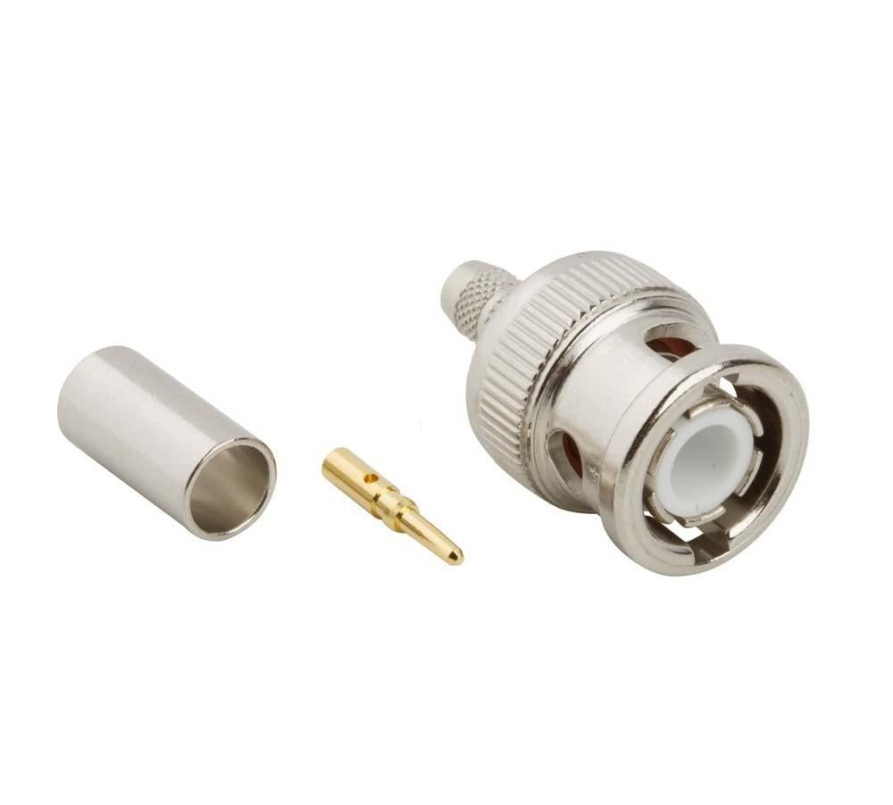 BNC CoAxial Connectors Crimp Type 3 Piece Construction RG58