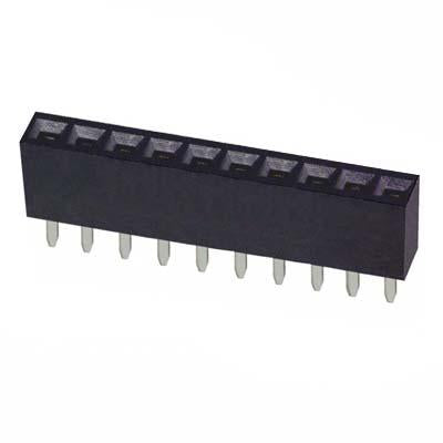Female Header Receptacle 1 Row 10 Contacts