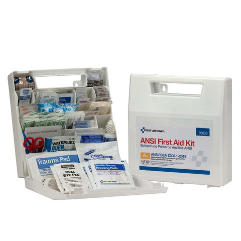 50 Person ANSI A+ Bulk First Aid Kit, Plastic
