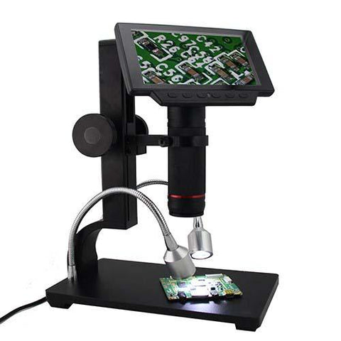 5 inch Screen 1080P Digital Microscope HDMI Microscope for Circuit Board Repair Soldering Tool