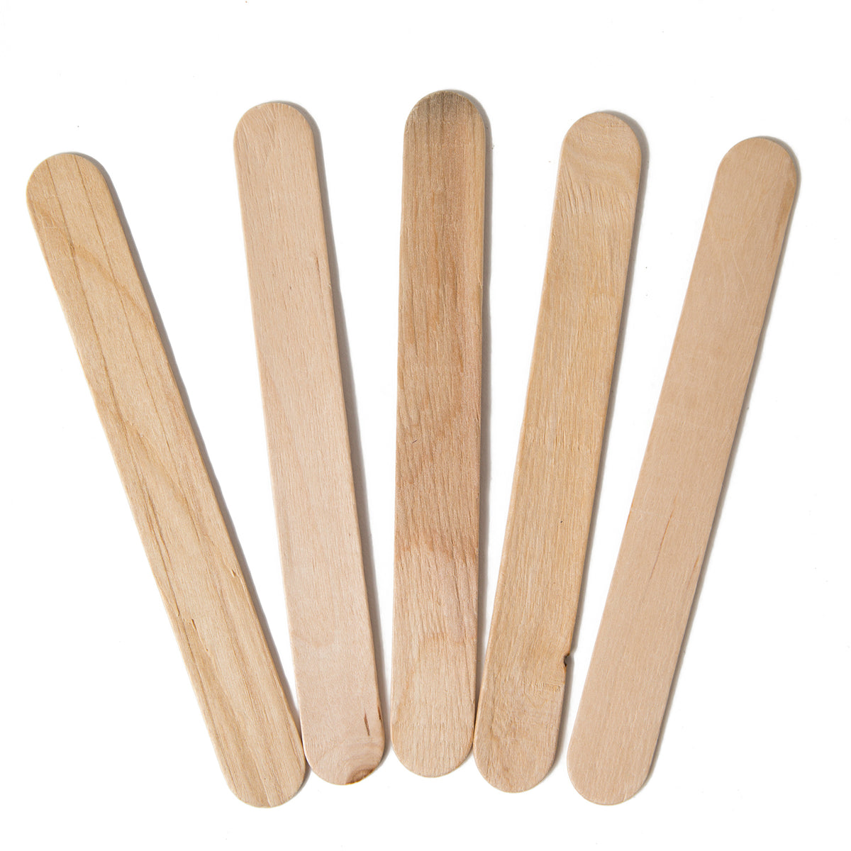 Natural Craft Wood Popstix, 6" x ¾", 100 Pieces Electronix Express