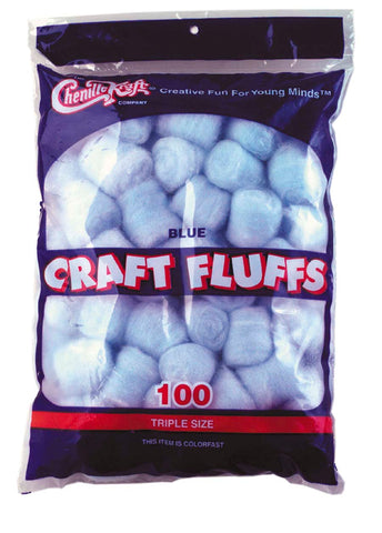 Craft Fluffs Blue Pack of 100