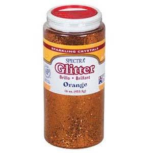 Glitter Orange 1 lb Jar