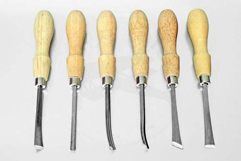 Deluxe Wood Carving Set 6 Pcs