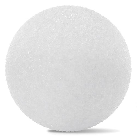 Polystyrene Foam Ball, 4.7", White, 2/PK