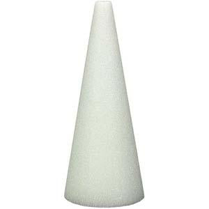 Styrofoam Cone White 9x4