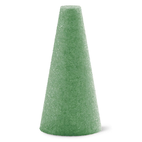 Polystyrene Foam Cone, 3.7" x 8.9", Green