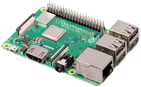 Raspberry Pi 3 Model B+ with 1.4GHz 64-bit quad-core processor, dual-b ...