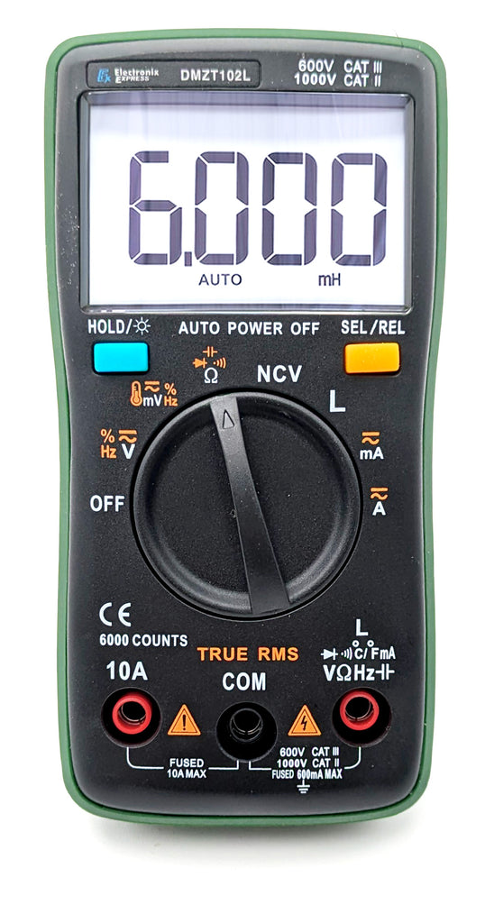 6000 Counts Digital Multimeter Tester, Inductance Meter, AC/DC Current ...