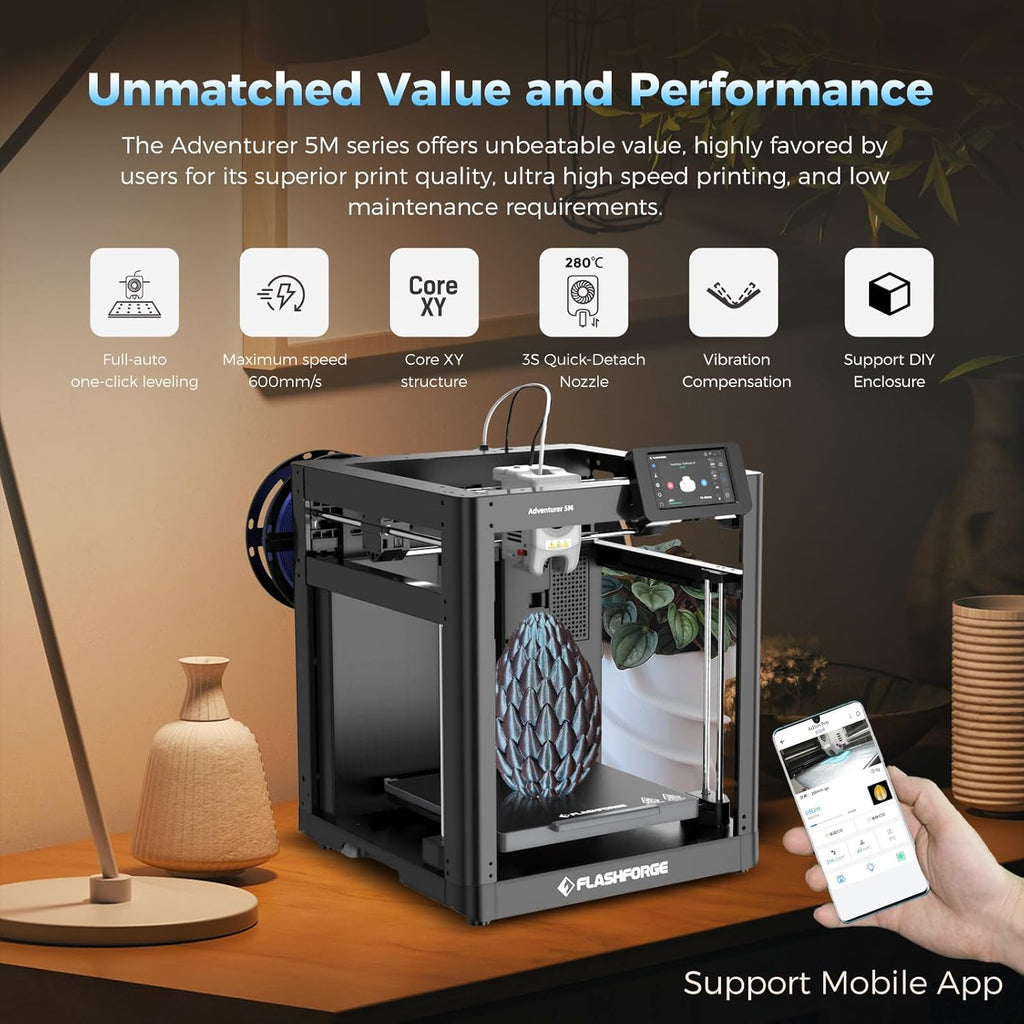 FLASHFORGE Adventurer 5M Pro 3D Printer,Impresora 3D FDM de Alta FLASHFORGE Adventurer 5M Pro 3D Printer,Impresora 3D FDM de Alta
