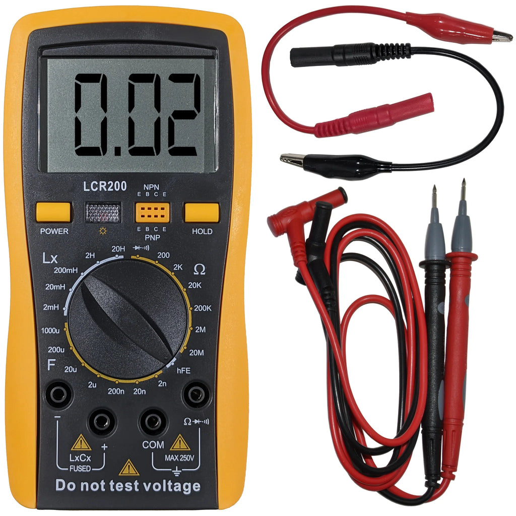 3½ Digit Digital Capacitance, Resistance, and Inductance LCR Meter / T –  Electronix Express