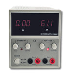 Variable DC Power Supply,  0-60V, 0-3A, Output 1 Adjustable, Output 2 Fixed @5V/3A