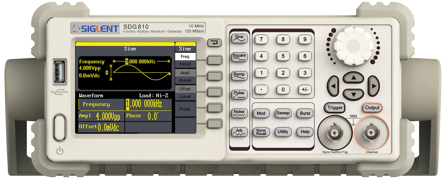 Siglent Single Channel 10mhz Bandwidth Signal Generator, Function