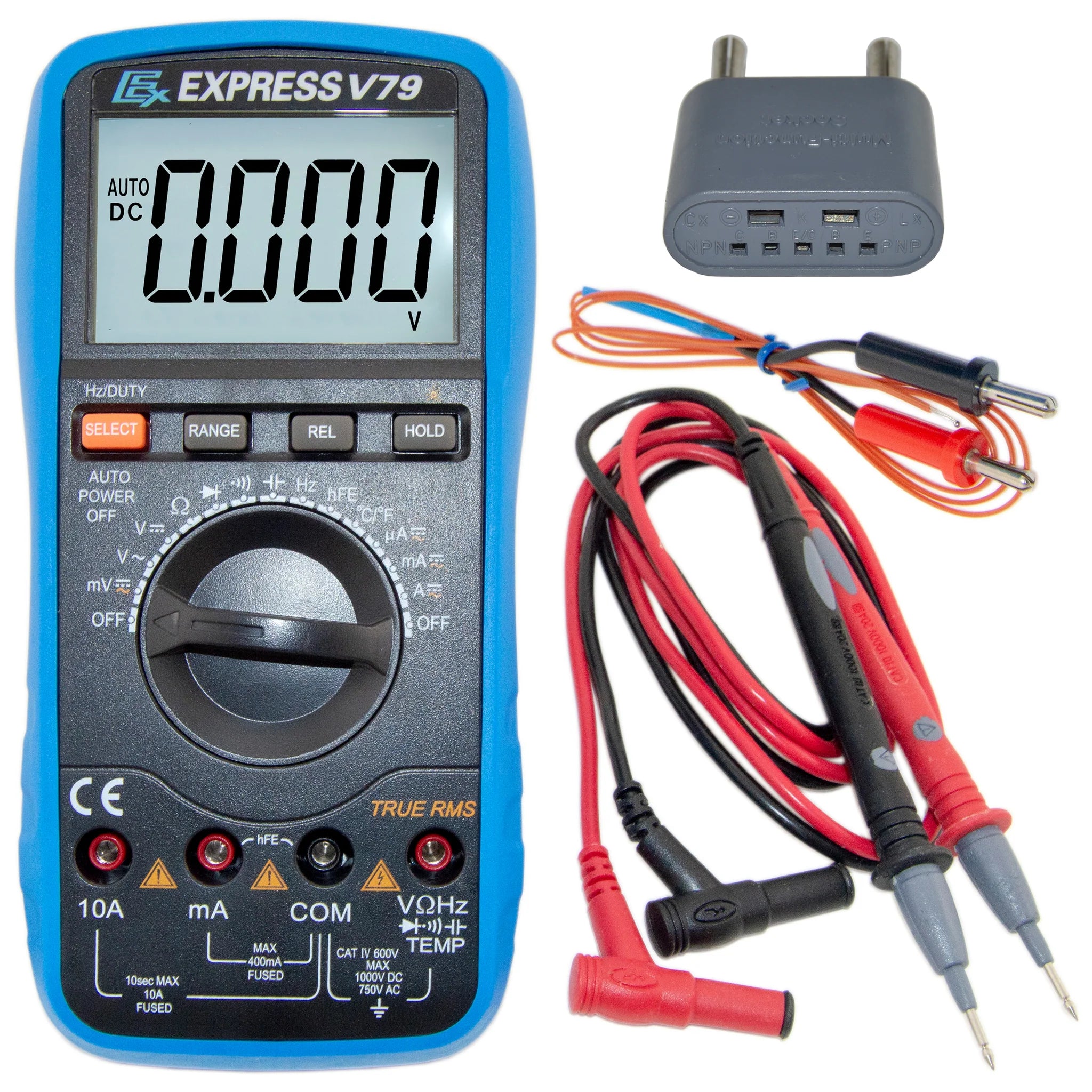 V79 Backlit Auto Ranging True RMS Digital Multimeter with