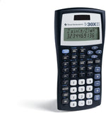 Texas Instruments TI-30XIIS Scientific Calculator, Black with Blue Accents