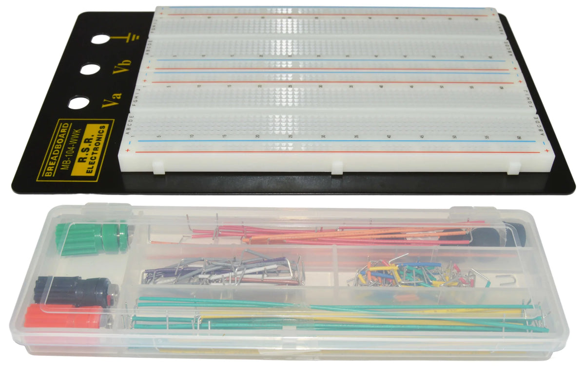 Solderless Breadboard, 1,660 Contact Points and 3 Binding Posts, Inclu ...