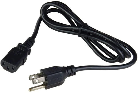 6 Foot IEC Power Cord for PC Power Supplies, Monitors, Scanners, Printers, Pro-Audio, and other 3-Pin Devices (18 Gauge Cord with USA Plug)