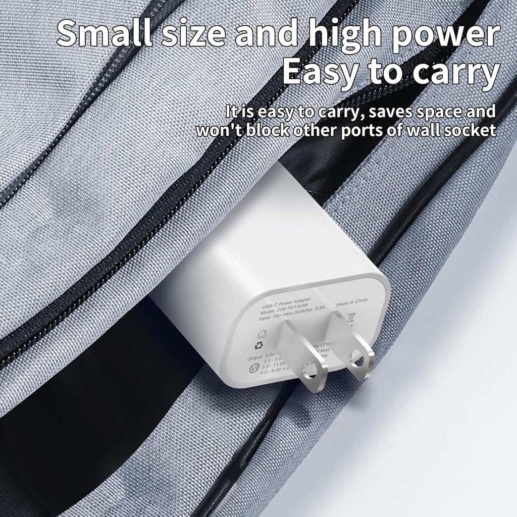 USB C Charger Block 20W, Type C Wall Charger, Power Adapter Brick Fast ...