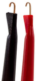 Banana to IC Hook Mini Grabber Lead Set - Includes 1 Red and 1 Black, 3 Feet Length