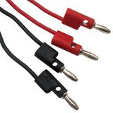 RSR Test Leads - Banana to Banana Lead Set (Includes 1 Red & 1 Black), 36" Length, Stackable