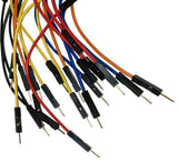 20 Piece 4-inch Male to Male Jumper Wires for Solderless Breadboard, 22 Gauge, Includes 5 Different Colors