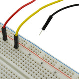20 Piece 4-inch Male to Male Jumper Wires for Solderless Breadboard, 22 Gauge, Includes 5 Different Colors
