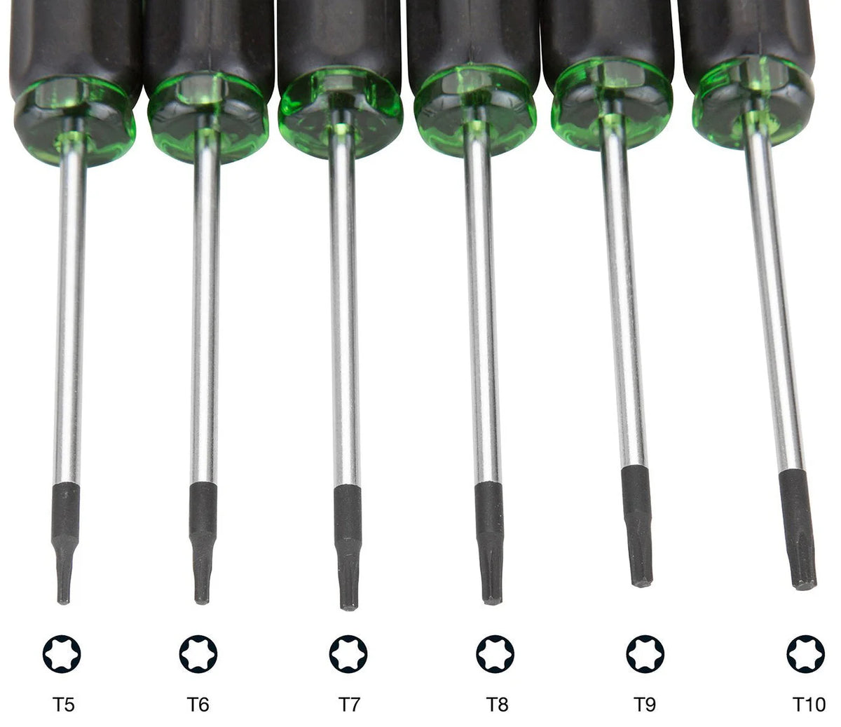 Precision Star Screwdriver Set - Includes T5, T6, T7, T8, T9 and T10 ...