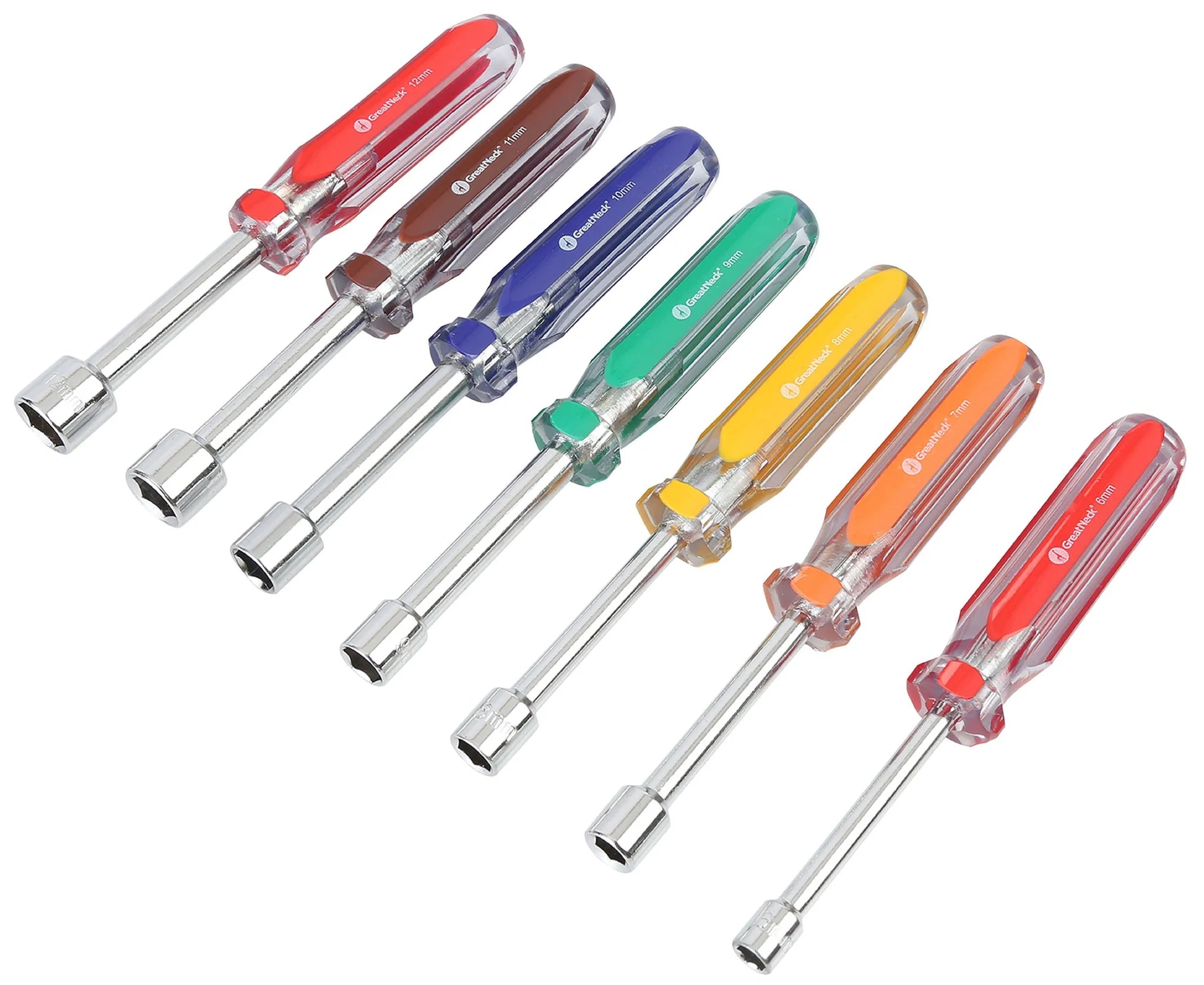 GreatNeck 7 Piece Metric Professional Nut Driver Set, Metric Nut