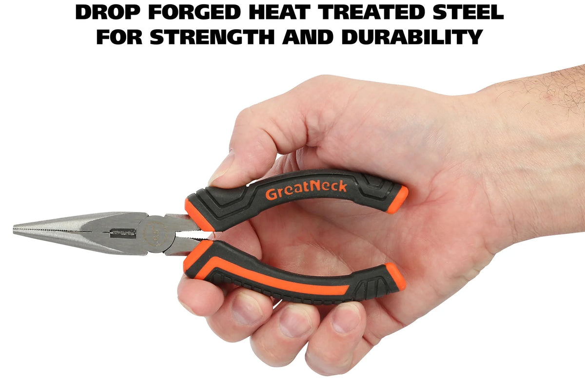 GreatNeck 6½-inch Long Nose Pliers (LN65C) – Electronix Express