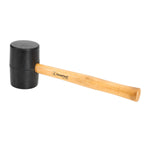 GreatNeck 32 Oz Rubber Mallet Hammer for Construction, Woodworking, Automotive, Heavy Duty Double Faced Mallet Features Polished Hardwood Handle, Dual Sided Non-Marring Rubber Head (RM32)