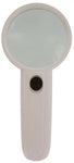 2.5" Diameter Handheld Illuminated Magnifying Glass with 2 LEDs, 3X Magnification Power