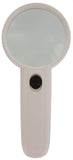 2.5" Diameter Handheld Illuminated Magnifying Glass with 2 LEDs, 3X Magnification Power